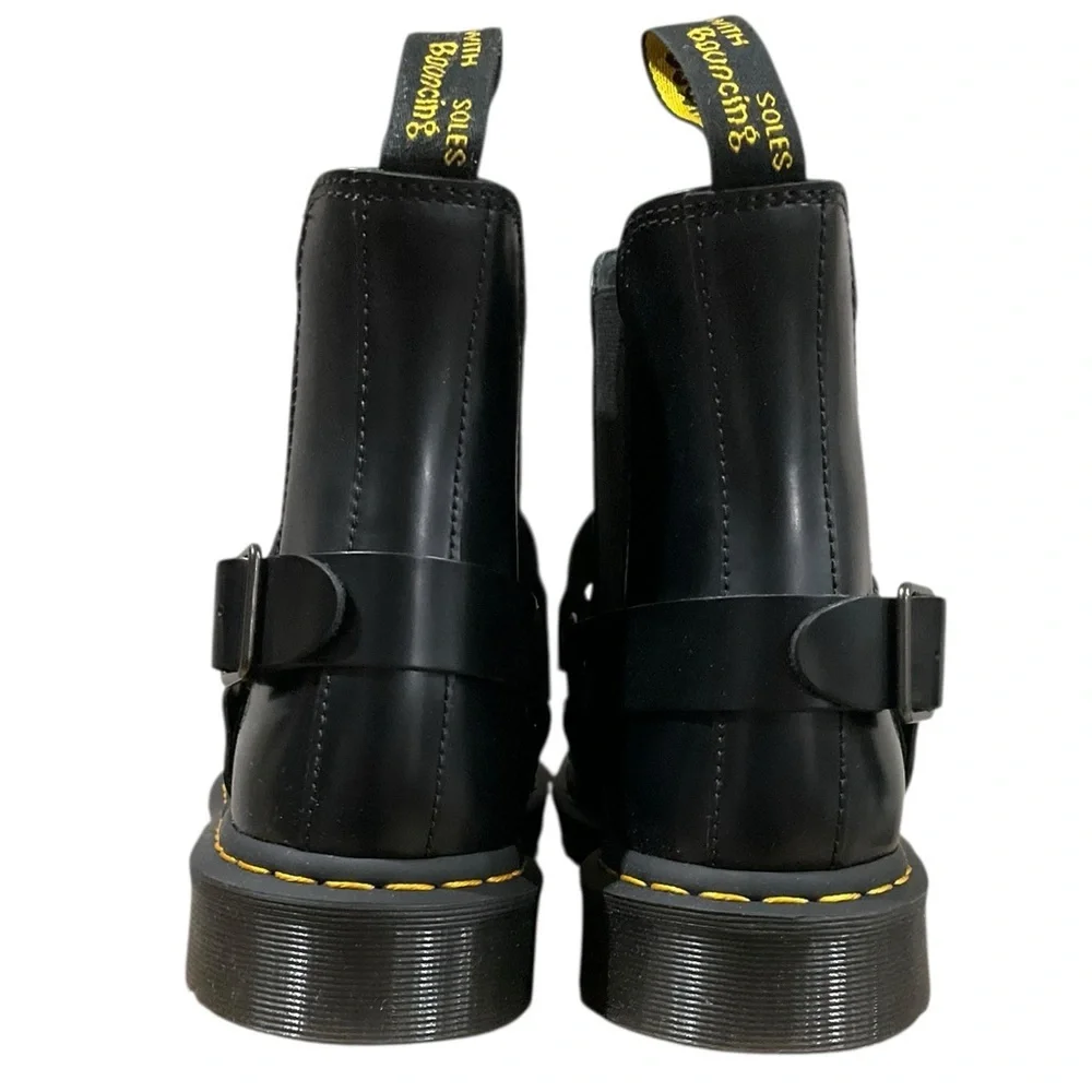 Dr. Martens Men’s Wilcox Smooth Leather Buckle Boots EUR 47 Size 13 NEW - Picture 6 of 13